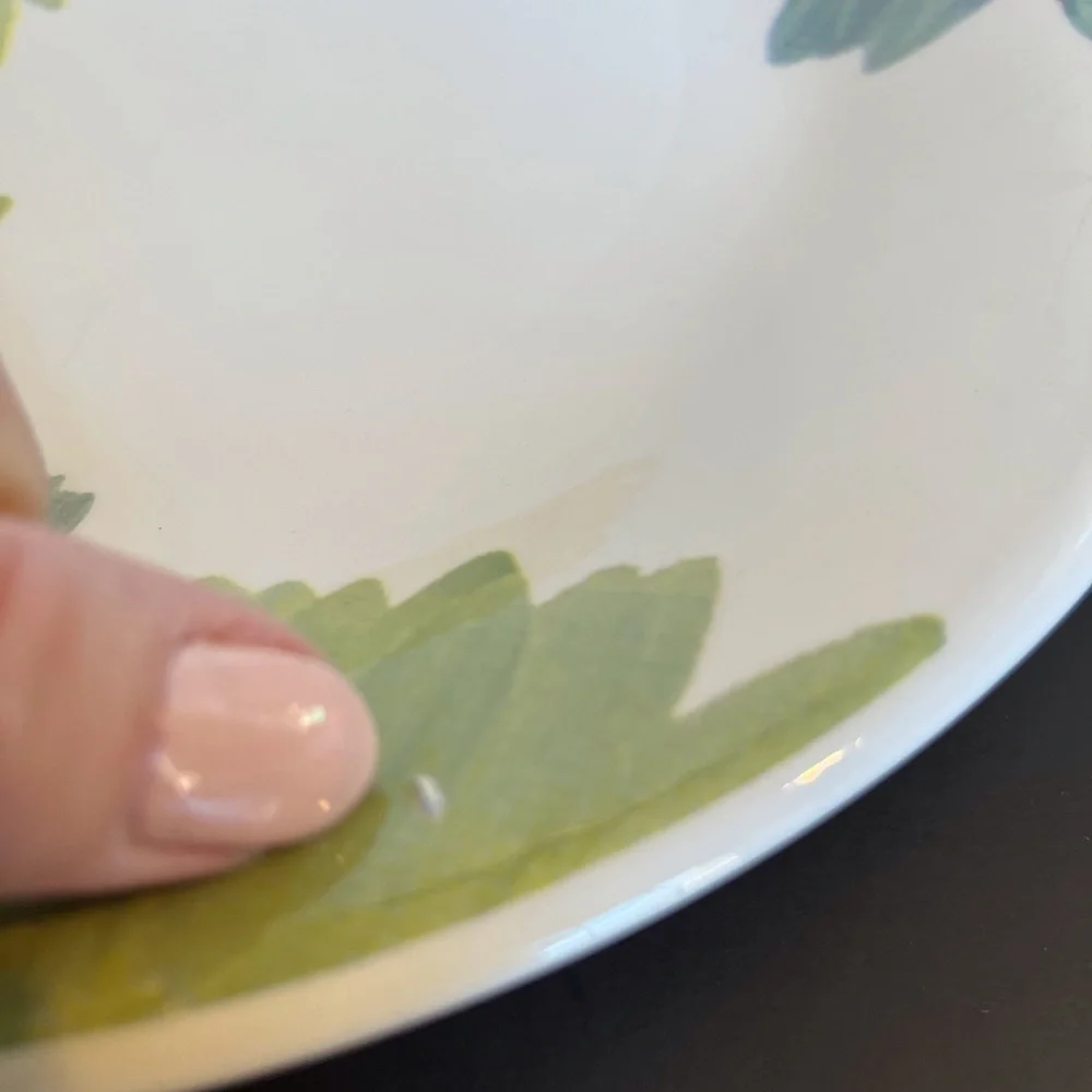 Crate and Barrel Gerber Daisy Buffet Plate   Made in Italy